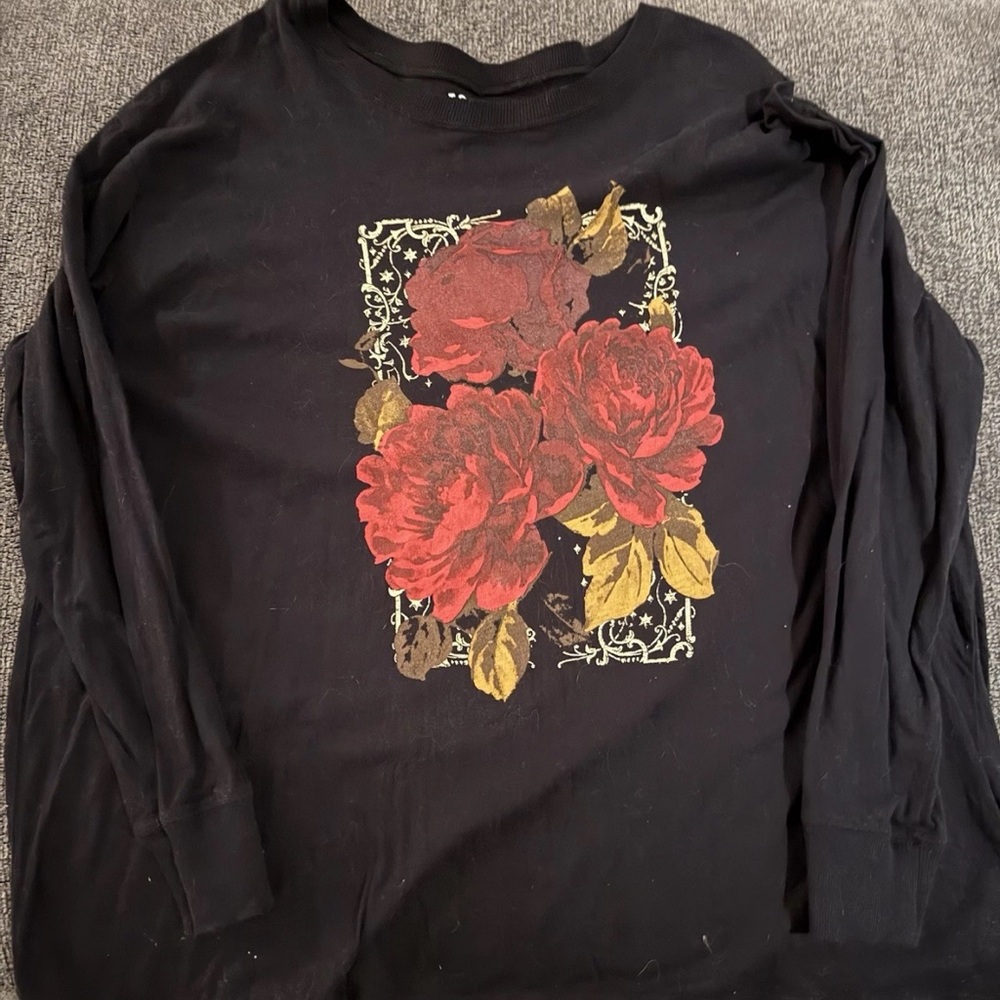 Torrid Black Relaxed Fit Top